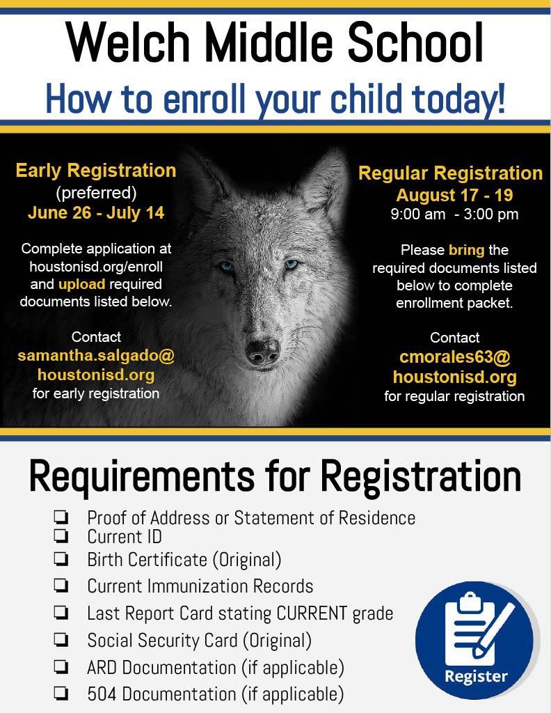 Early Registaration